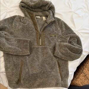 L.L. Bean Men's Zip-Up Gray Fleece Sweater